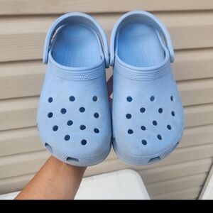 CROCS Light Blue Classic Clogs - Women's Slip-On Mules
